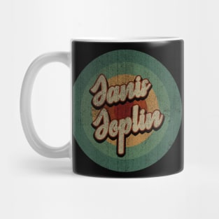 Circle Retro Vintage Janis Joplin Mug